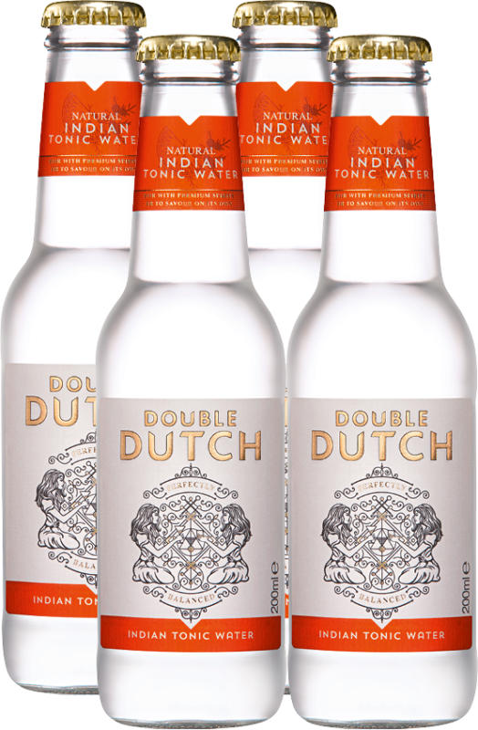 Double Dutch Indian Tonic Water, 4 x 20 cl