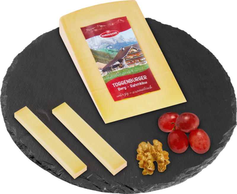 Formaggio di montagna alla panna Toggenburger, piccante e aromatico, 200 g
