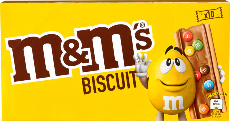 M&M's Biscuit ,  10 x 19,8 g