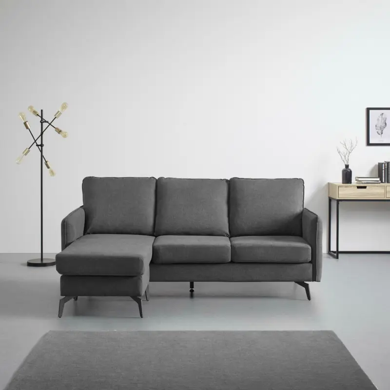 Wohnlandschaft 'Aurora', dunkelgrau