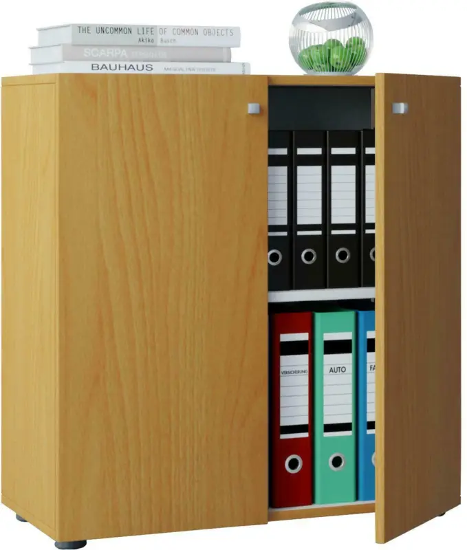 Aktenschrank in Buchefarbe ca. 70x70x39 cm 'Vandol Mini'