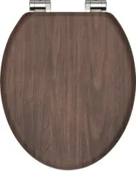 WC-Sitz Dark Wood mit Absenkautomatik