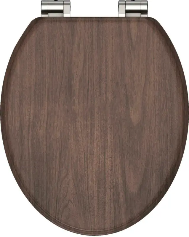 WC-Sitz Dark Wood mit Absenkautomatik