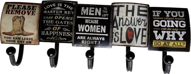 Hakenleiste Braun/Schwarz