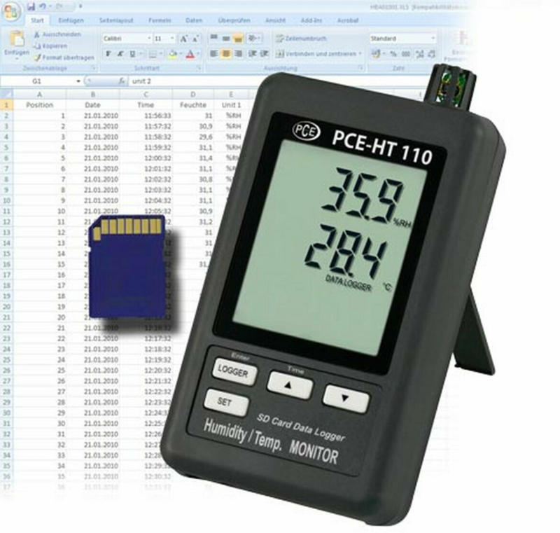 Hygrometer „PCE-HT110“, für Temperatur und Feuchte