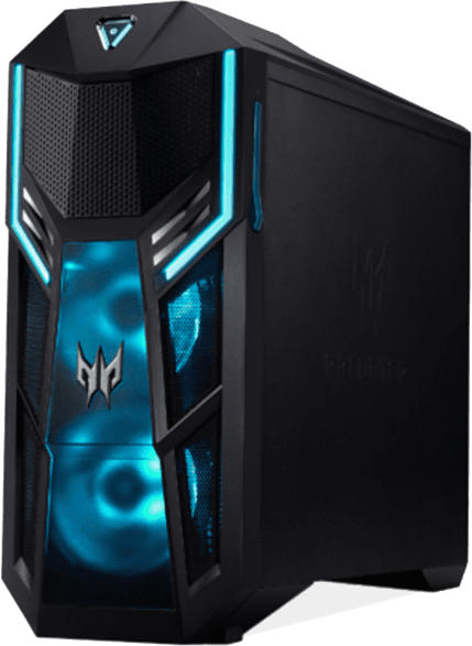 Gaming PC Predator Orion 5000 PO5-615s, i7-10700K, 32GB RAM, 512GB + 1024GB SSD, RTX 3070, Schwarz