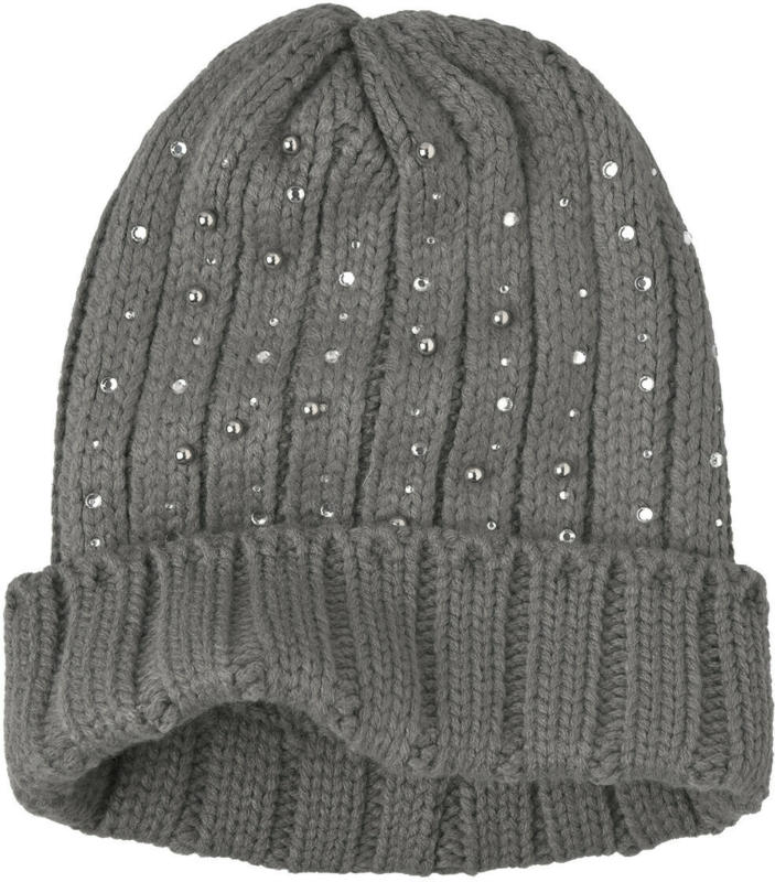 Mädchen Strickmütze mit Zierperlen (Nur online)