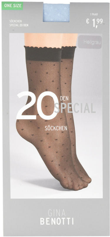 1 Paar Damen Feinsocken mit Punkte-Allover (Nur online)