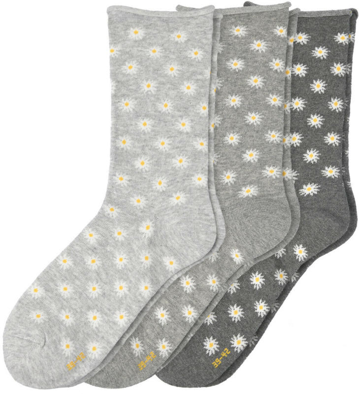 3 Paar Damen Socken in verschiedenen Dessins (Nur online)