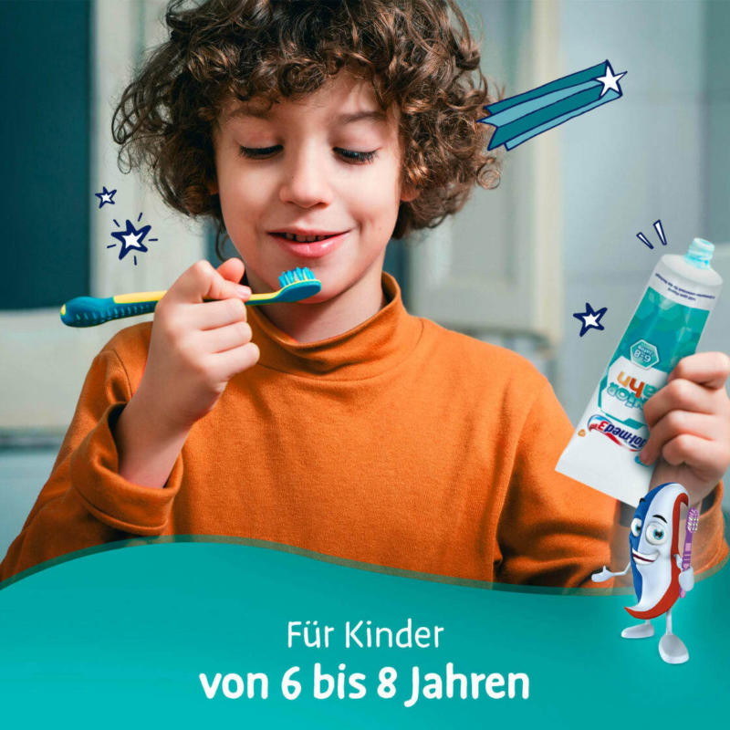 Odol med 3 Zahnpasta Kinder Juniorzahn, 6 bis 8 Jahre