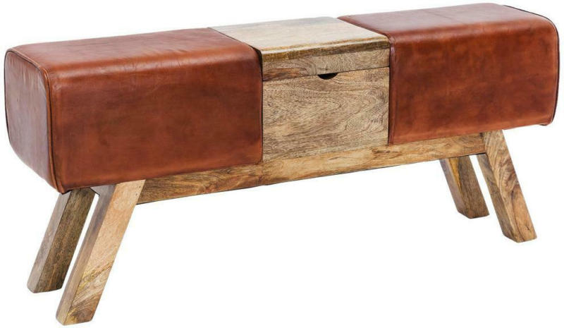 Hockerbank Leder B: 120 cm