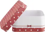 mömax Dornbirn - Ihr Trendmöbelhaus in Dornbirn Geschenkbox Bow in Rot/Weiß aus Karton