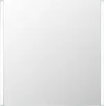 mömax Leuchtspiegel in Weiß ca. 63x65cm