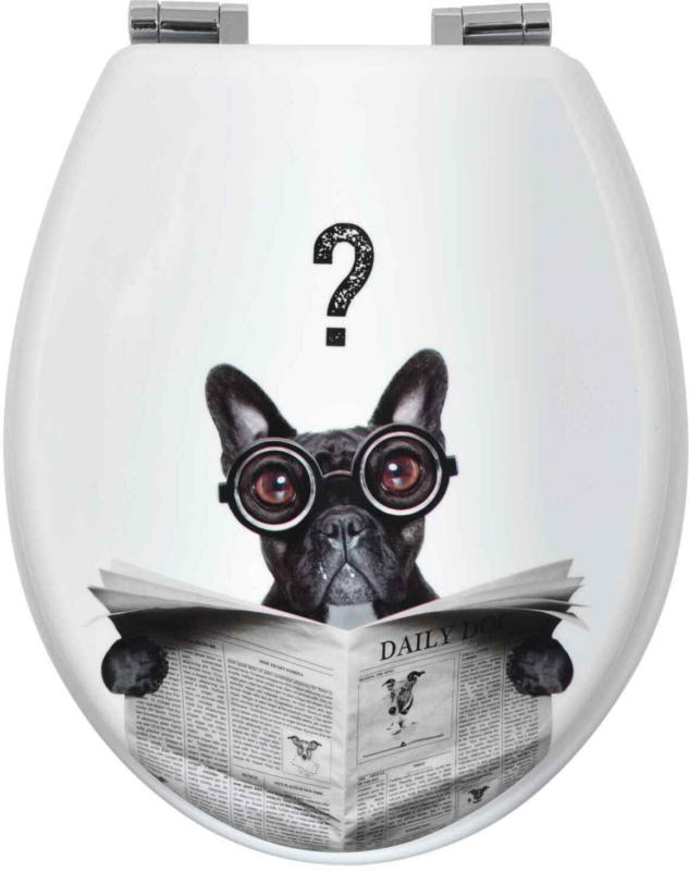 Abattant WC Chien Carlin avec abaissement automatique -