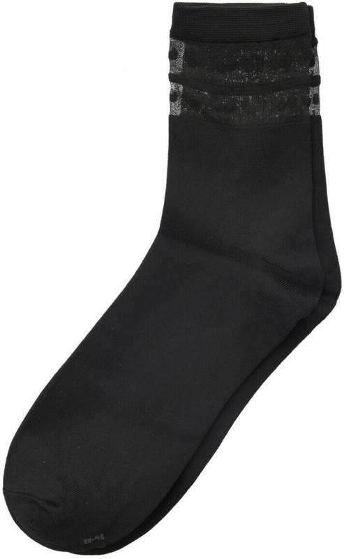 1 Paar Damen Socken mit transparentem Einsatz (Nur online)