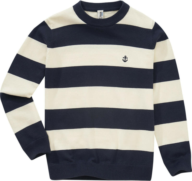 Jungen Strickpullover mit Anker-Stickerei (Nur online)