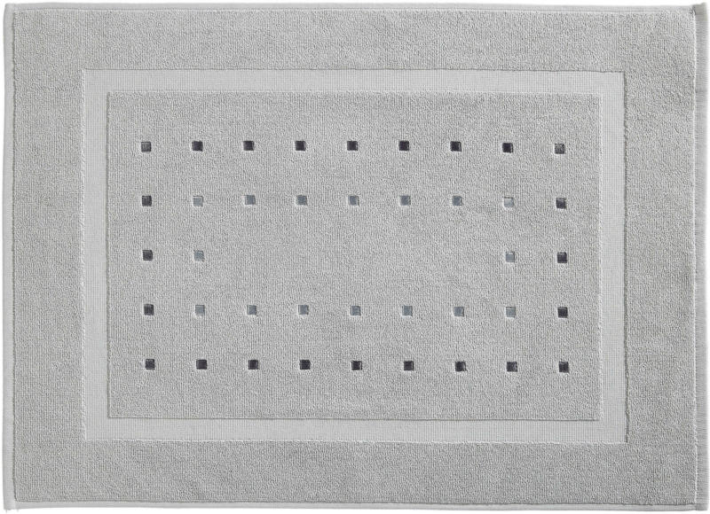 BADEMATTE Silberfarben 50/70 cm