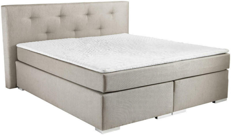 BOXSPRINGBETT Webstoff INKL. Matratze, Topper