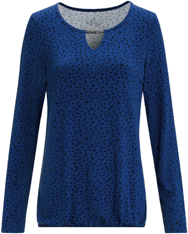 Damen Langarmshirt mit Glitzersteinchen (Nur online)