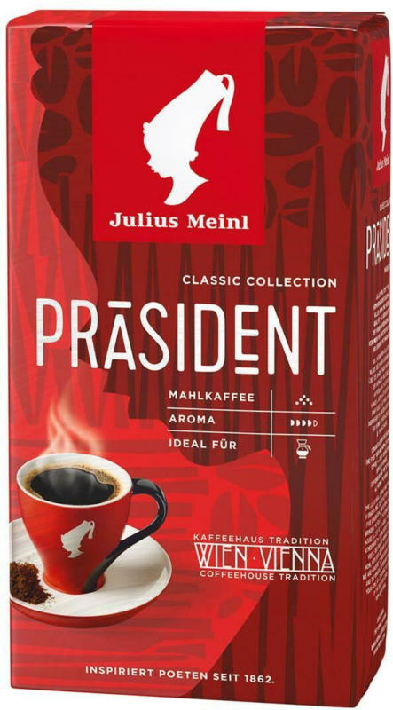 Julius Meinl Kaffee Präsident Gemahlen