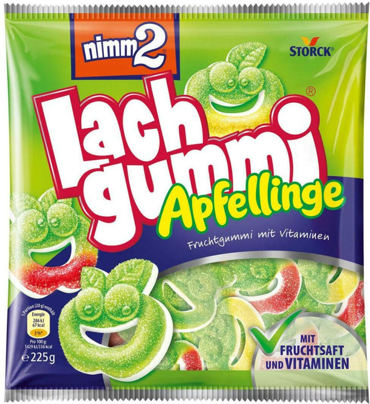 Nimm2 Lachgummi Apfelringe