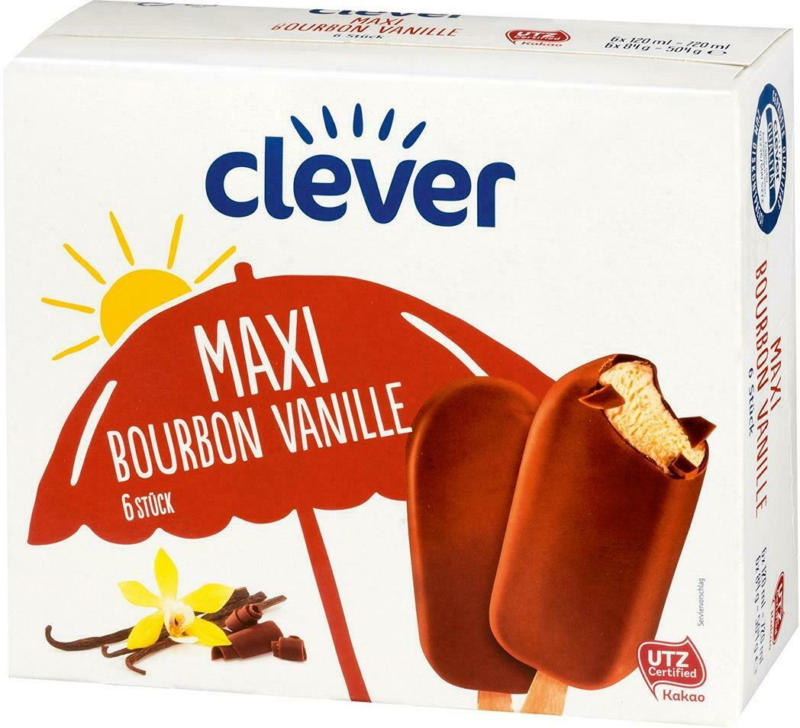 Clever Maxi Vanille Eis am Stiel