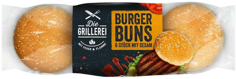Die Grillerei Burger Buns Sesam 6er