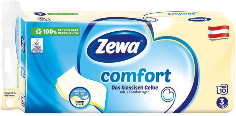 Zewa Comfort Toilettenpapier Gelb