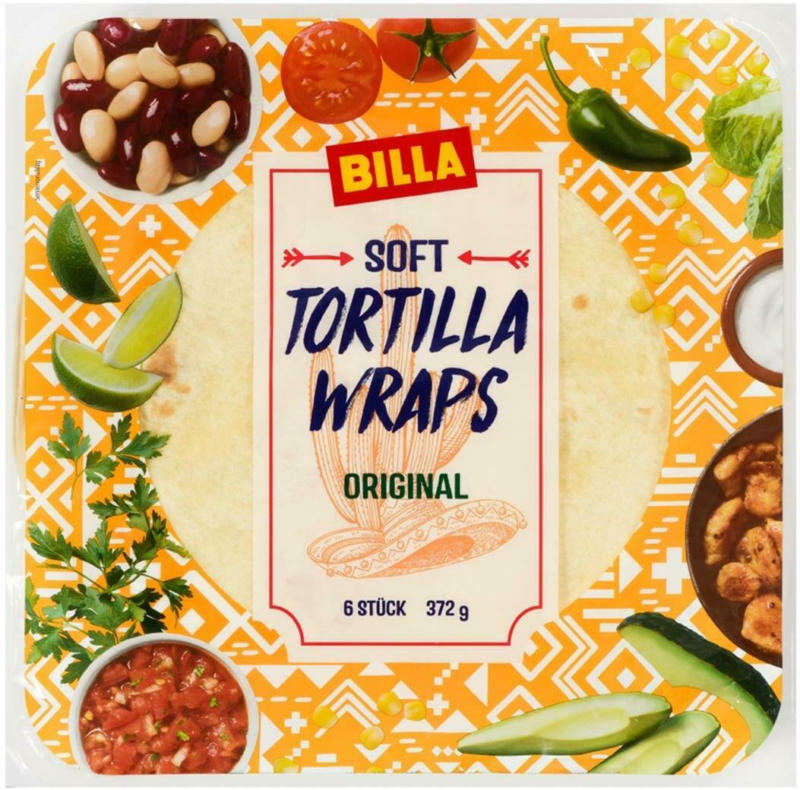 BILLA Soft Tortilla Wraps