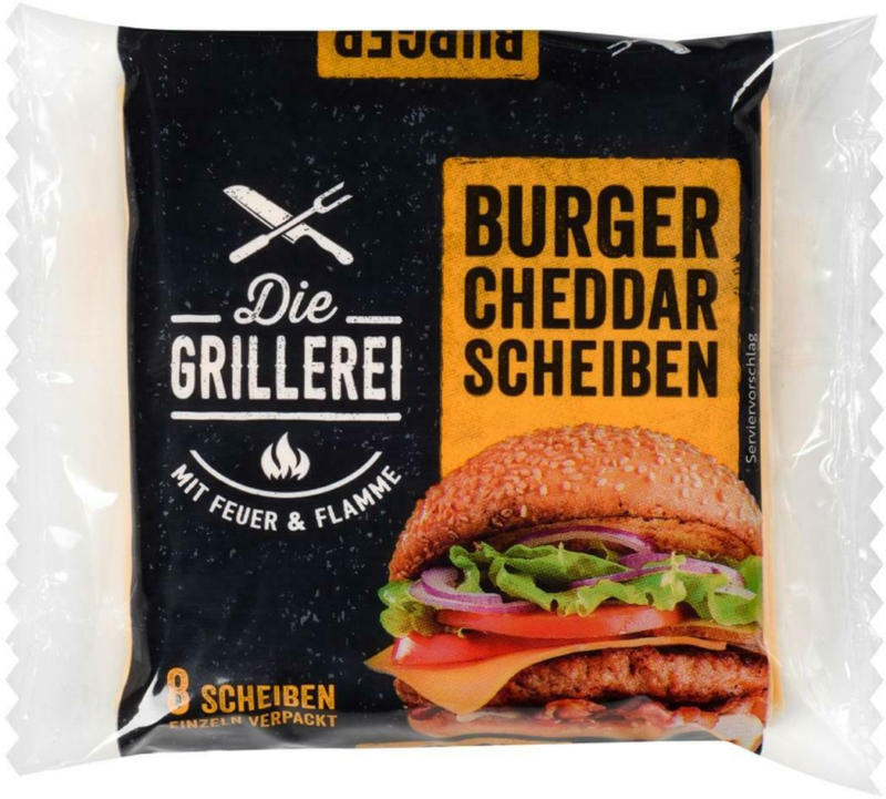 Die Grillerei Burger Cheddar Scheiben