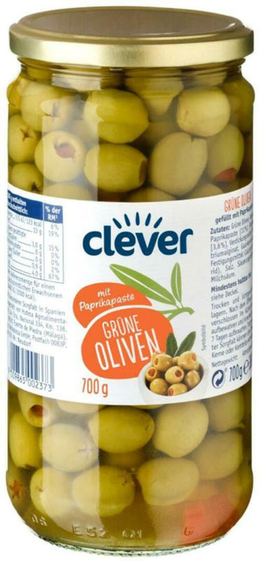 Clever Oliven Grün mit Paprikapaste