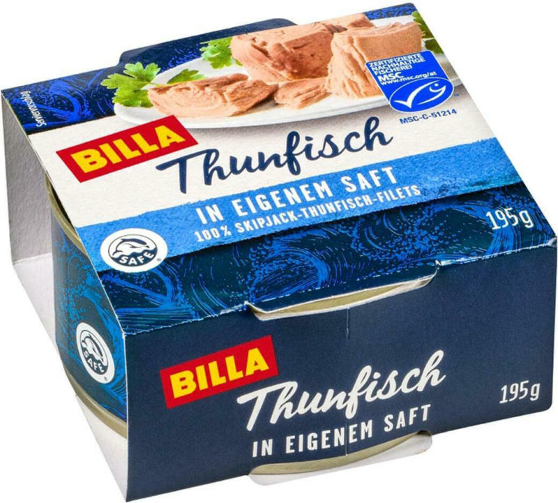 BILLA Thunfisch in eigenem Saft