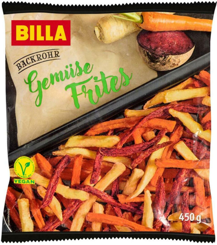 BILLA Backrohr Gemüse Frites