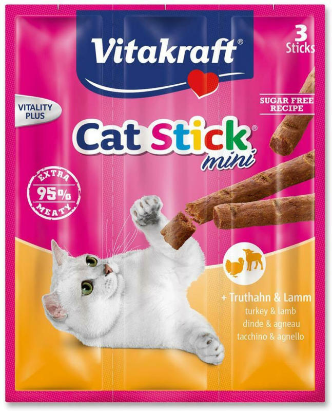 Vitakraft Cat-Stick Mini Truthahn & Lamm