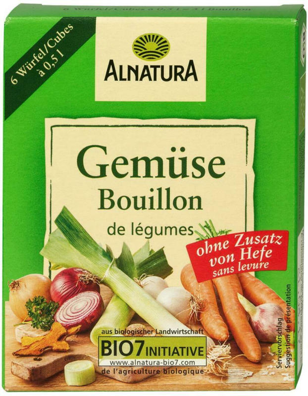 Alnatura Gemüsebrühwürfel, Hefefrei