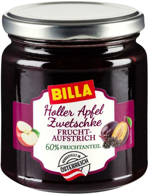BILLA Holler Apfel Zwetschke Fruchtaufstrich