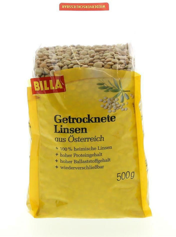 BILLA Getrocknete Linsen