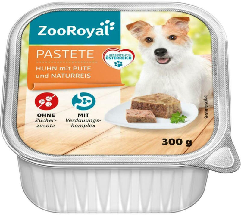 ZooRoyal Pastete Huhn mit Pute und Naturreis