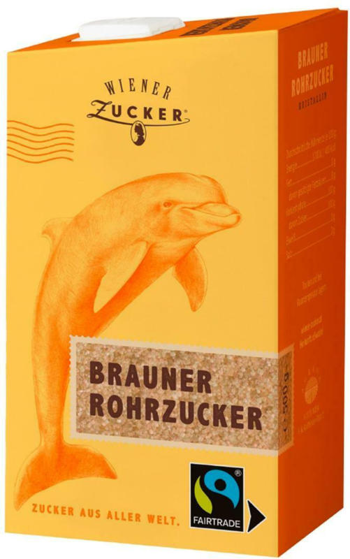 Wiener Zucker Brauner Rohrzucker kristallin
