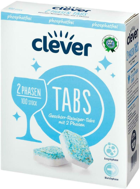Clever 2-Phasen Geschirrspültabs