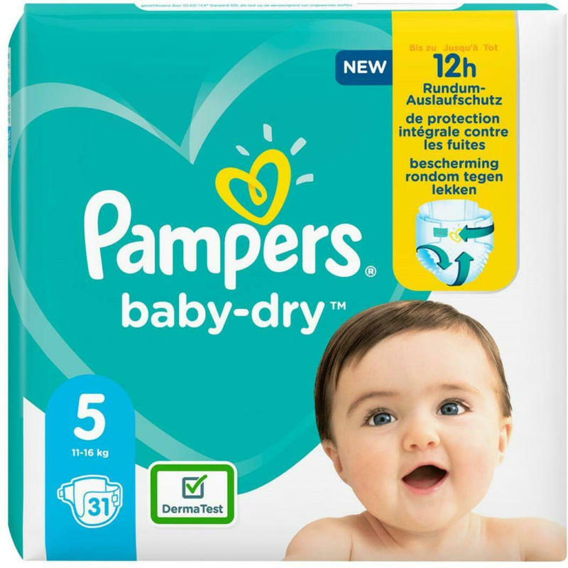 Pampers Baby Dry Gr. 5 Einzelpack Windeln