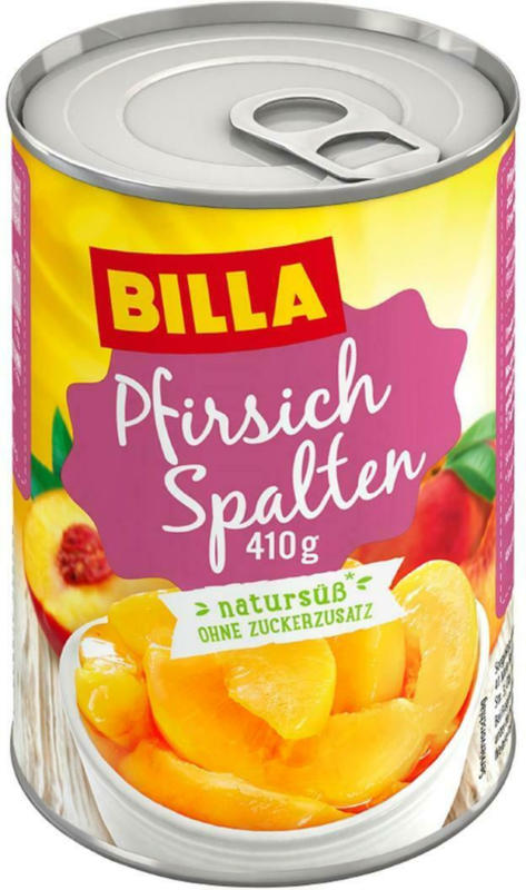 BILLA Pfirsichspalten Natursüß