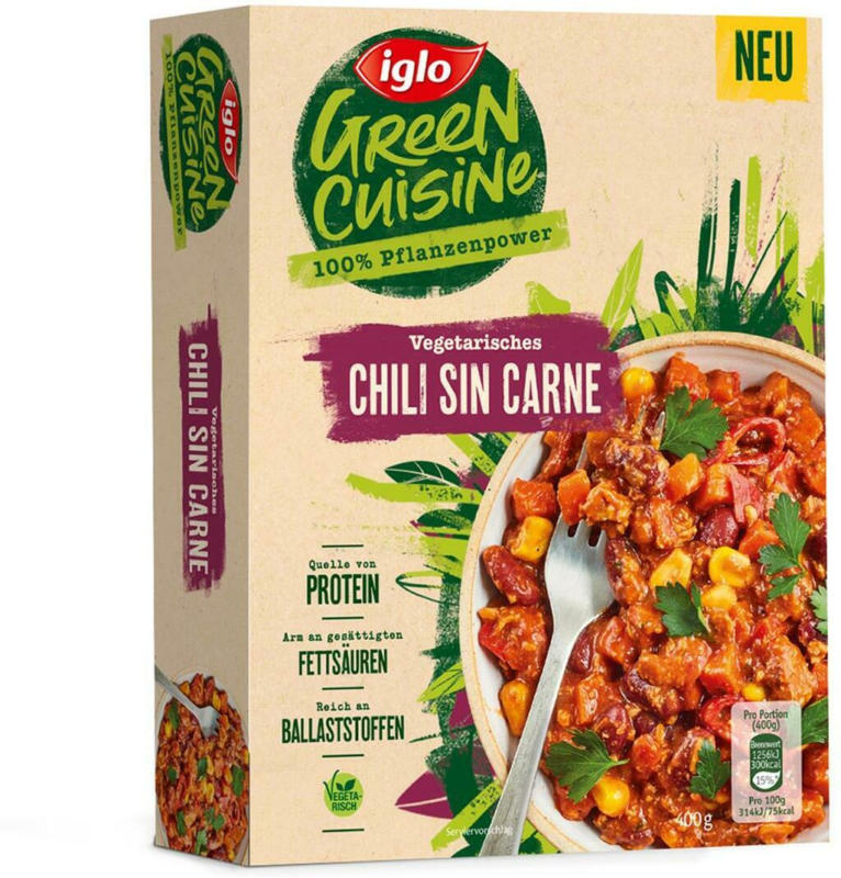 Iglo Green Cuisine Chili Sin Carne vegetarisch