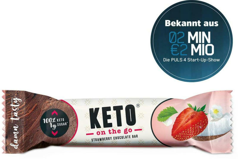 Ketofabrik Keto on the go Strawberry Chocolate Bar