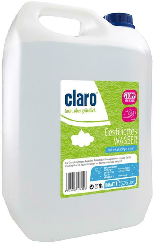 Claro Aqua Destilliertes Wasser