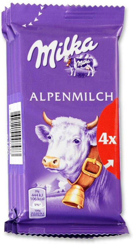 Milka Die Kleine Milka Alpenmilch 4er
