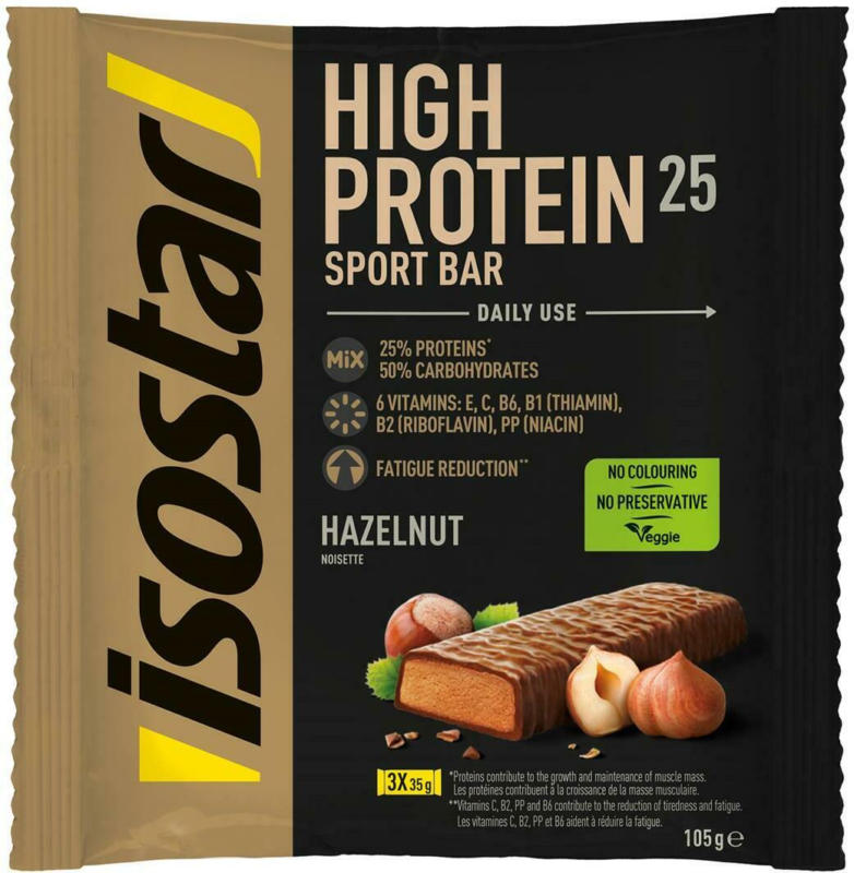 Isostar High Protein Riegel Haselnuss 3er