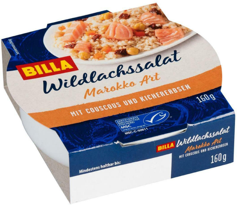 BILLA Wildlachssalat Marokko Art