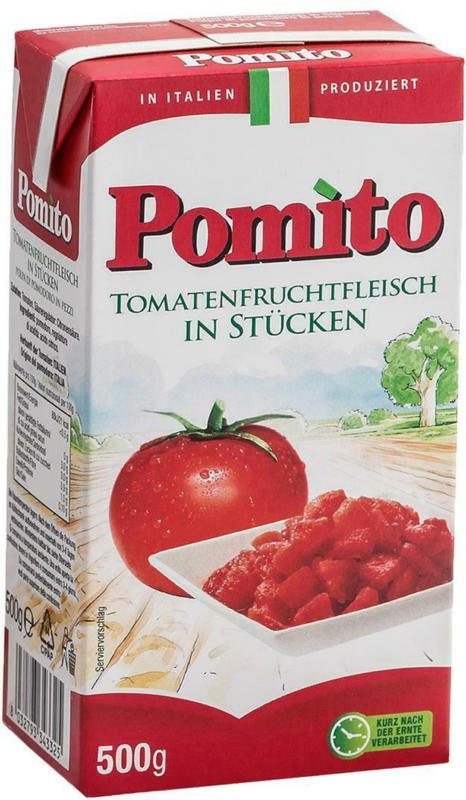Pomito Tomatenfruchtfleisch in Stücken