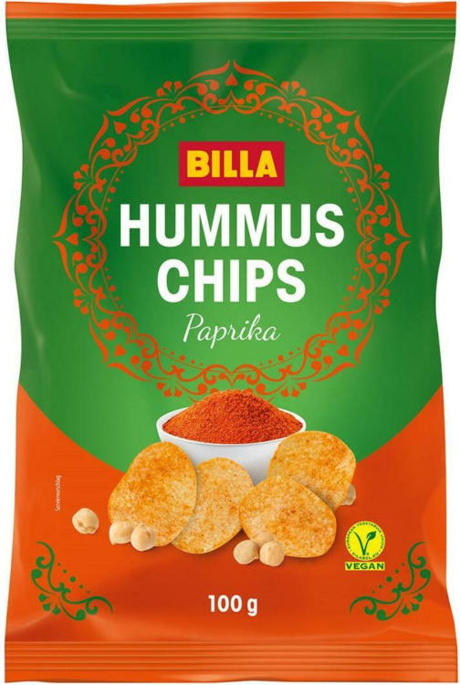 BILLA Hummus Chips Paprika ️ Online von BILLA wogibtswas.at